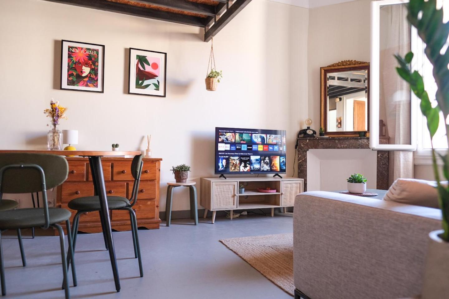 Cosy T3 Style Loft Proche Gare St Roch Appartement
